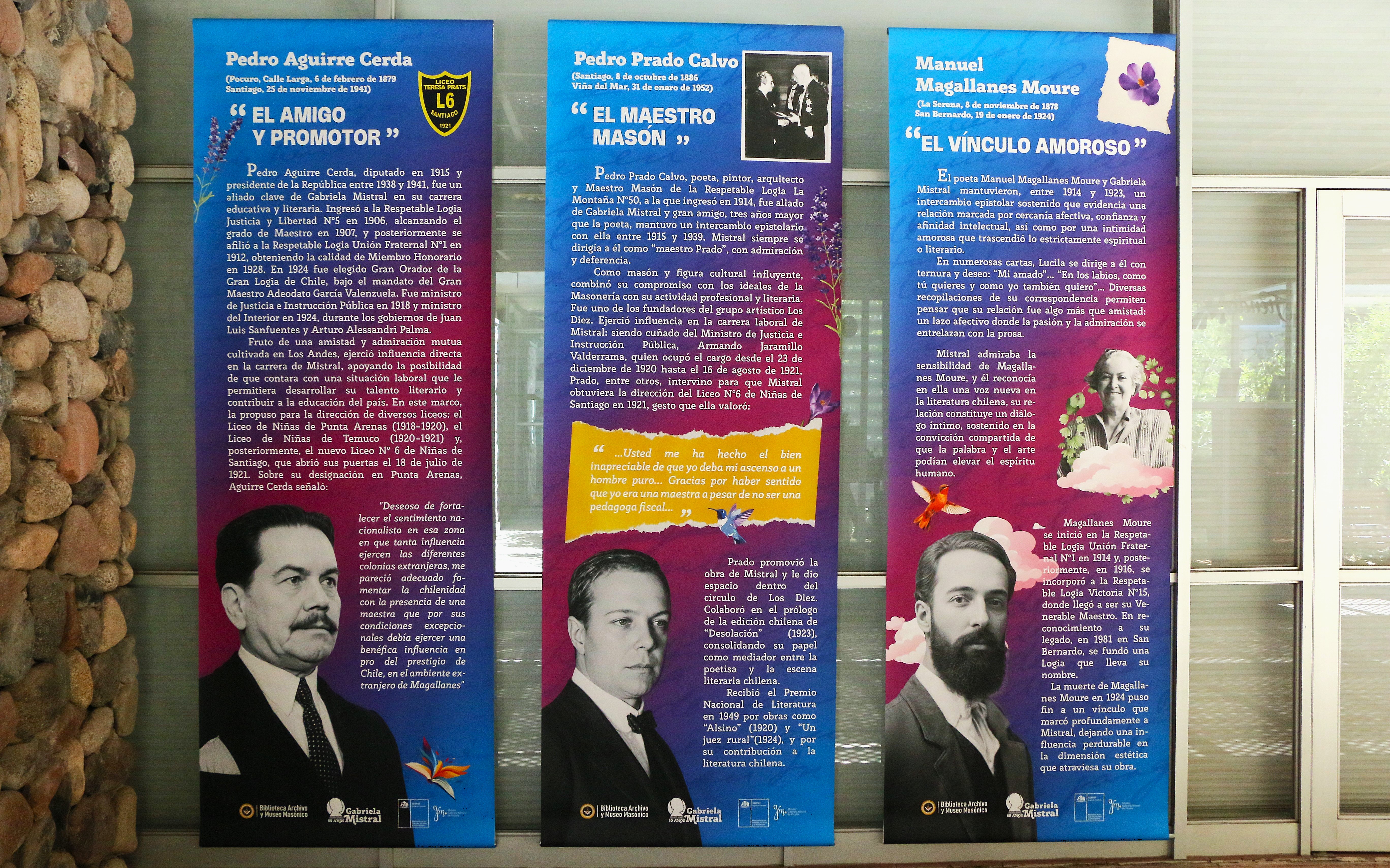 Piezas gráficas de la exhibición 