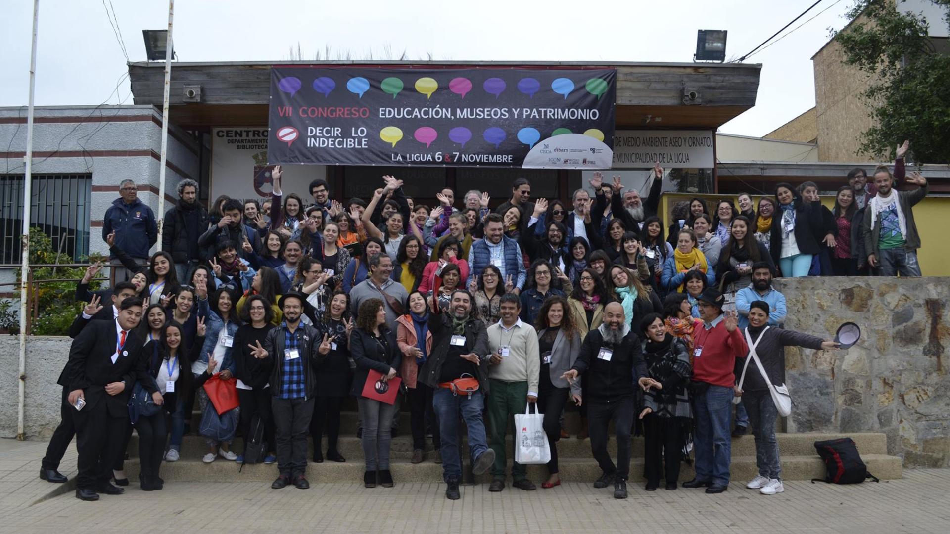 Asistentes al VII Congreso de Educación, Museos y Patrimonio, La Ligua, 2017. Fotografía: Leonardo Mellado (MHN).