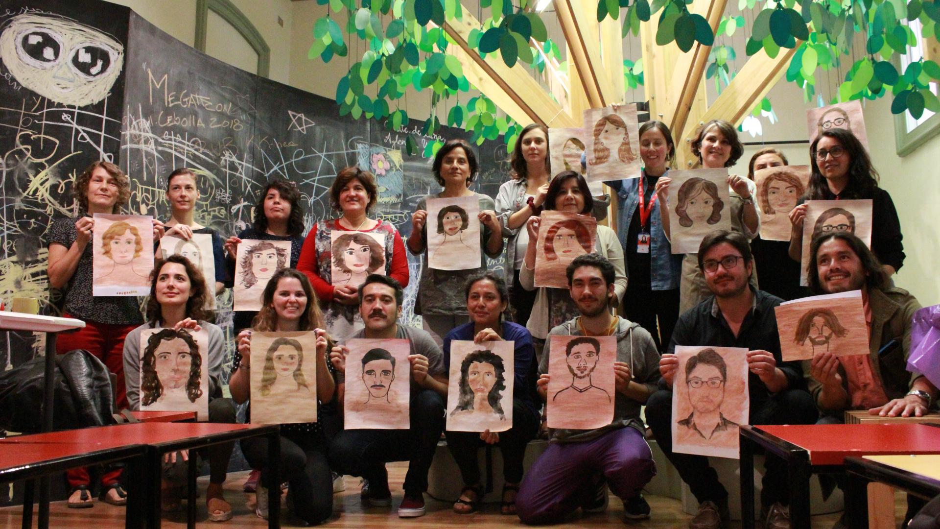 Taller 'color piel' en MHNV, enero de 2018. Foto: Juan Pablo Cruz.