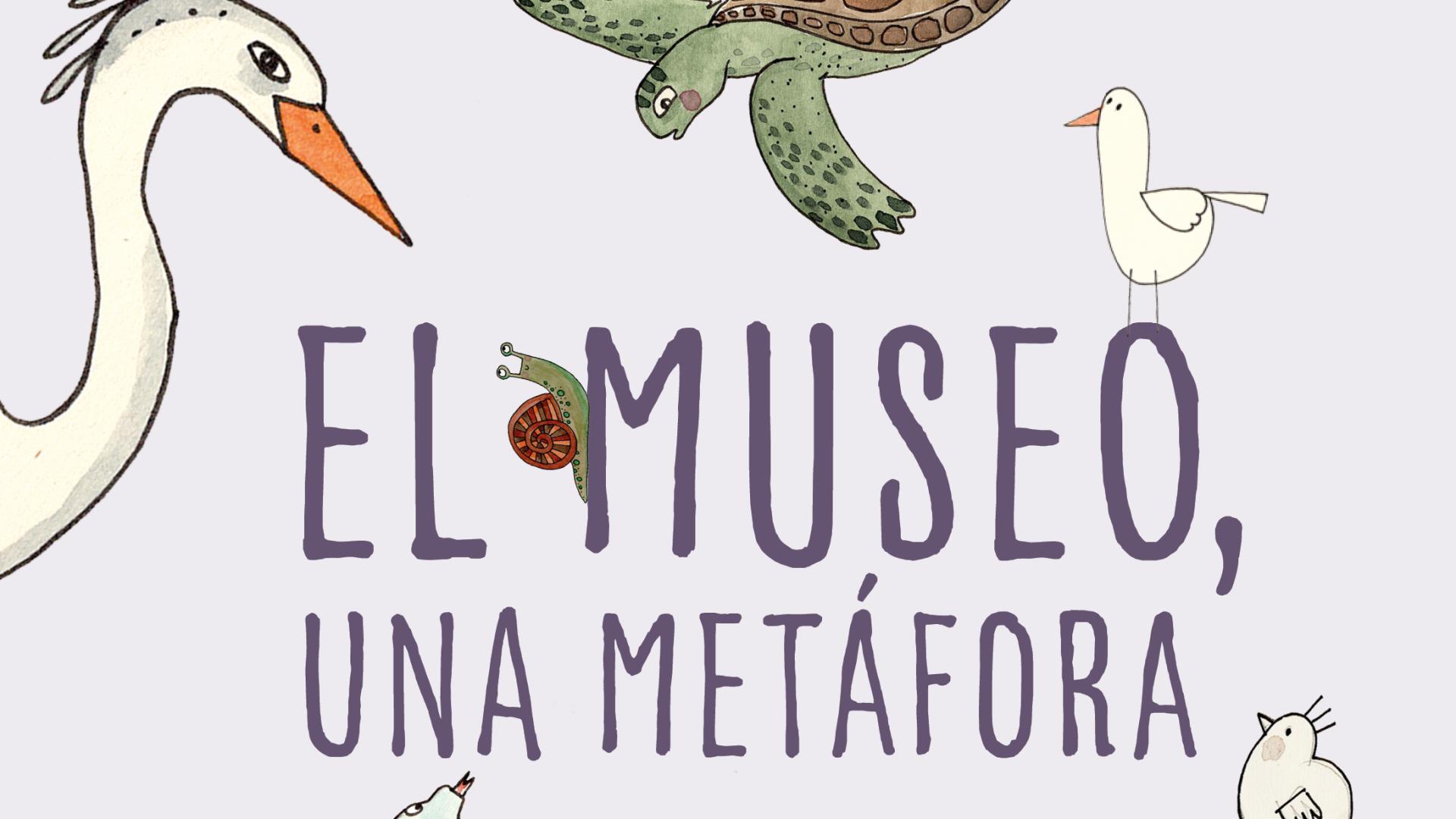 Ilustraciones de distintos animales confluyen en torno al título del libro.