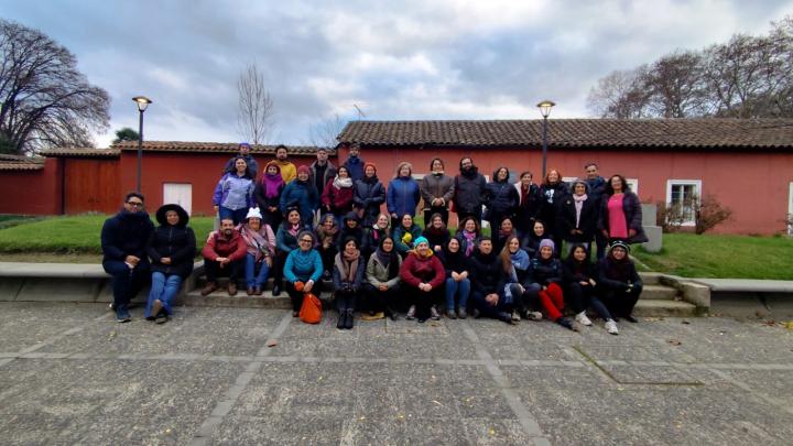 Grupo de educadores en Yerbas Buenas.