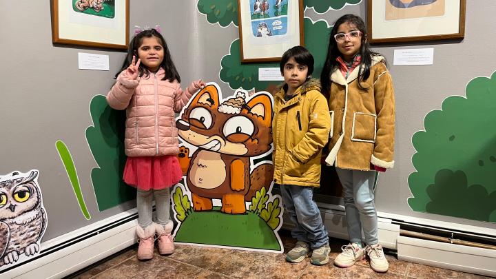 Visitantes de la muestra