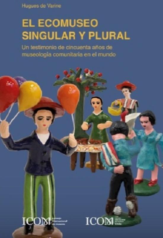 Figuras de cerámicas, hombre con globos, pareja bailando cueca y mujeres.