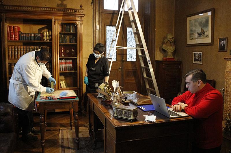 Trabajo de medición y pesaje de los objetos